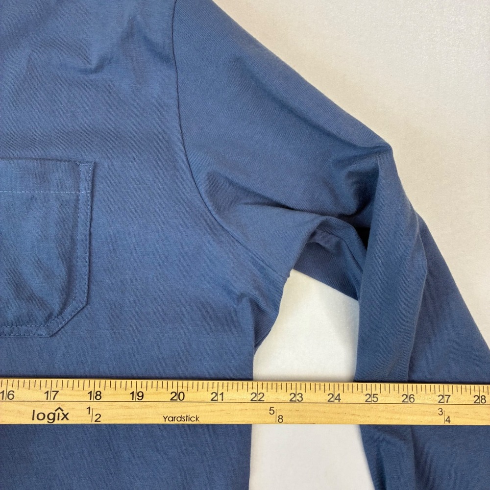 Ariat‎ Rebar Work T-Shirt Mens XL Blue Long Sleeve V-Neck Cotton Strong Graphic - Picture 6 of 9